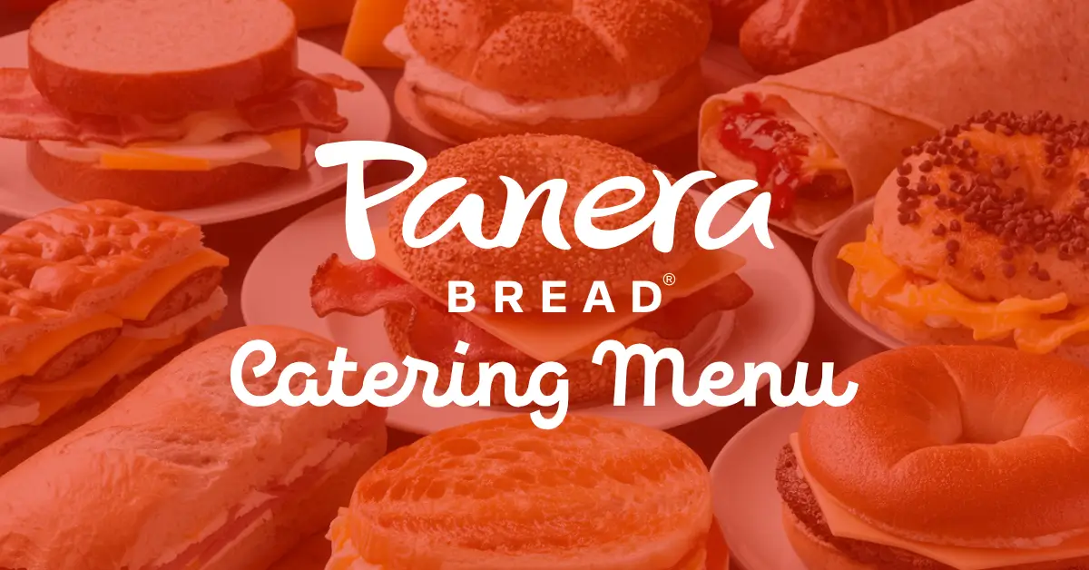Panera Catering Menu